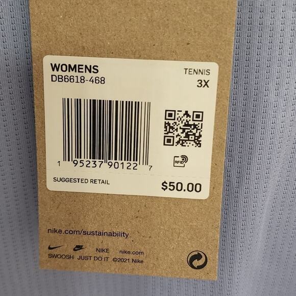 Nike blue breathable active athletic workout shirt plus size 3X NEW!!! - Picture 6 of 8